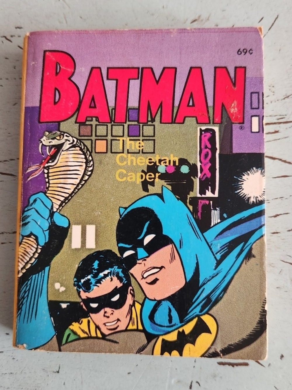 Batman The Cheetah Caper  1969 Whitman Big Little Book 5771-1